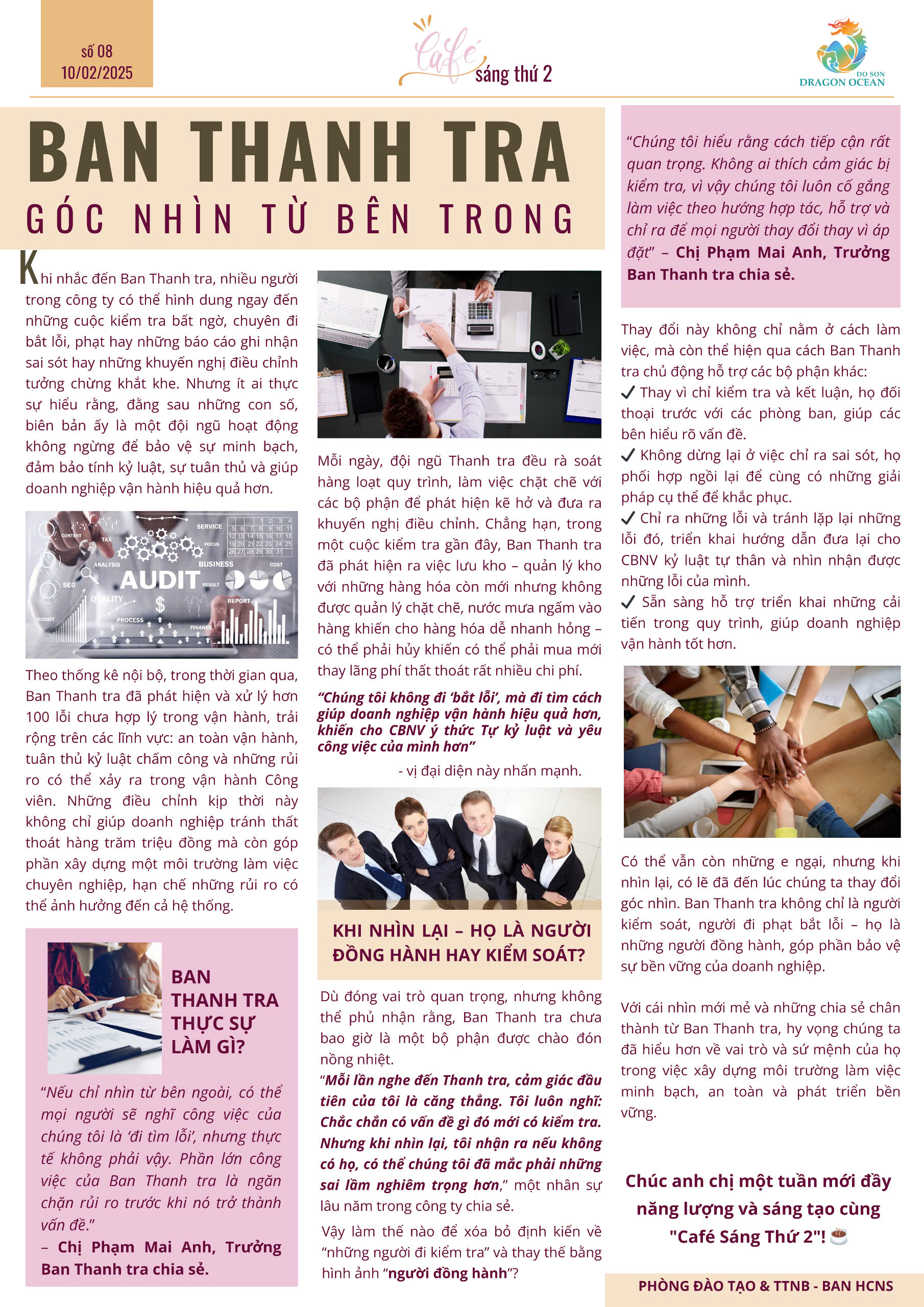 BẢN TIN “CAFÉ SÁNG THỨ 2” – SỐ 08