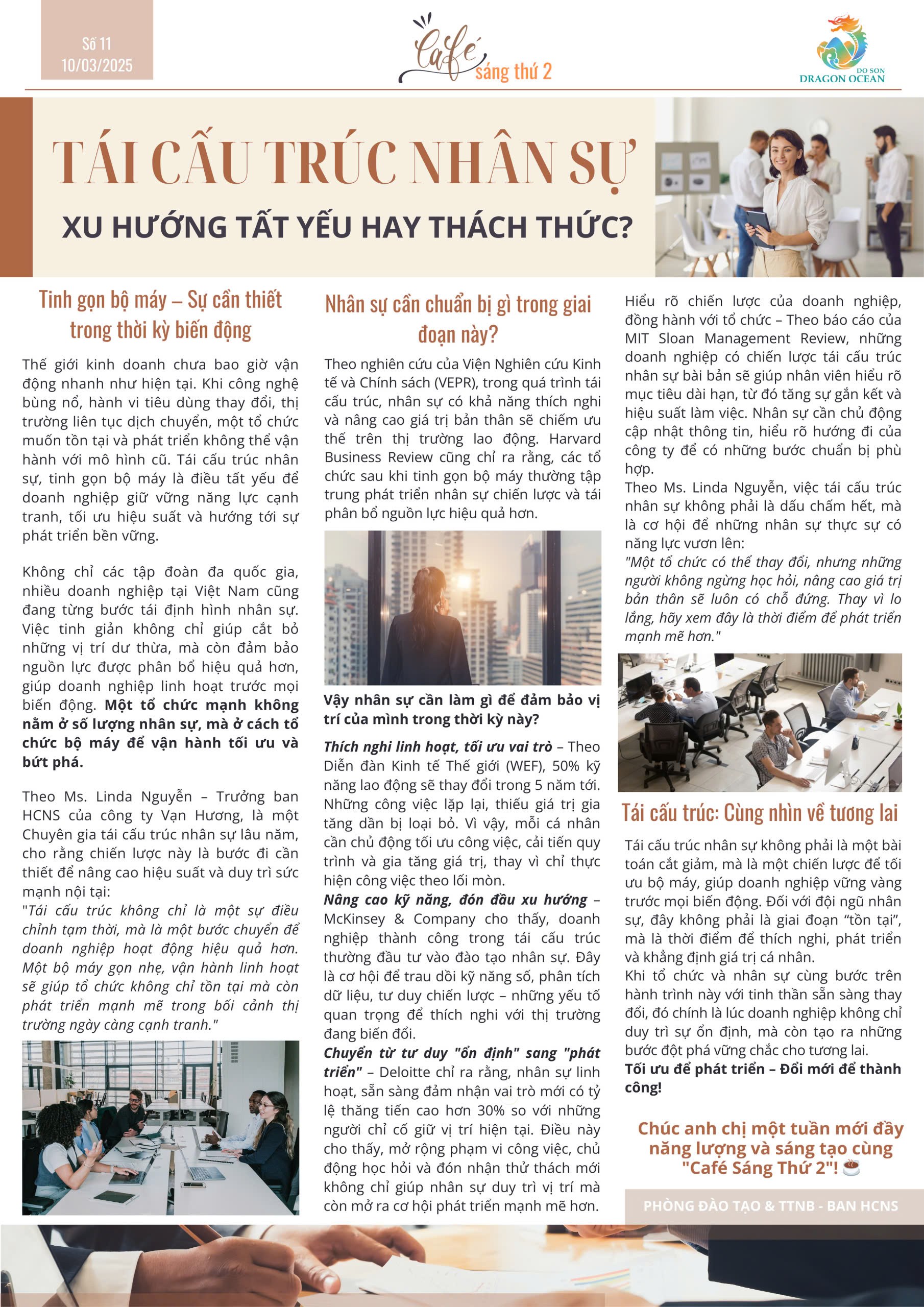 BẢN TIN “CAFÉ SÁNG THỨ 2” – SỐ 11