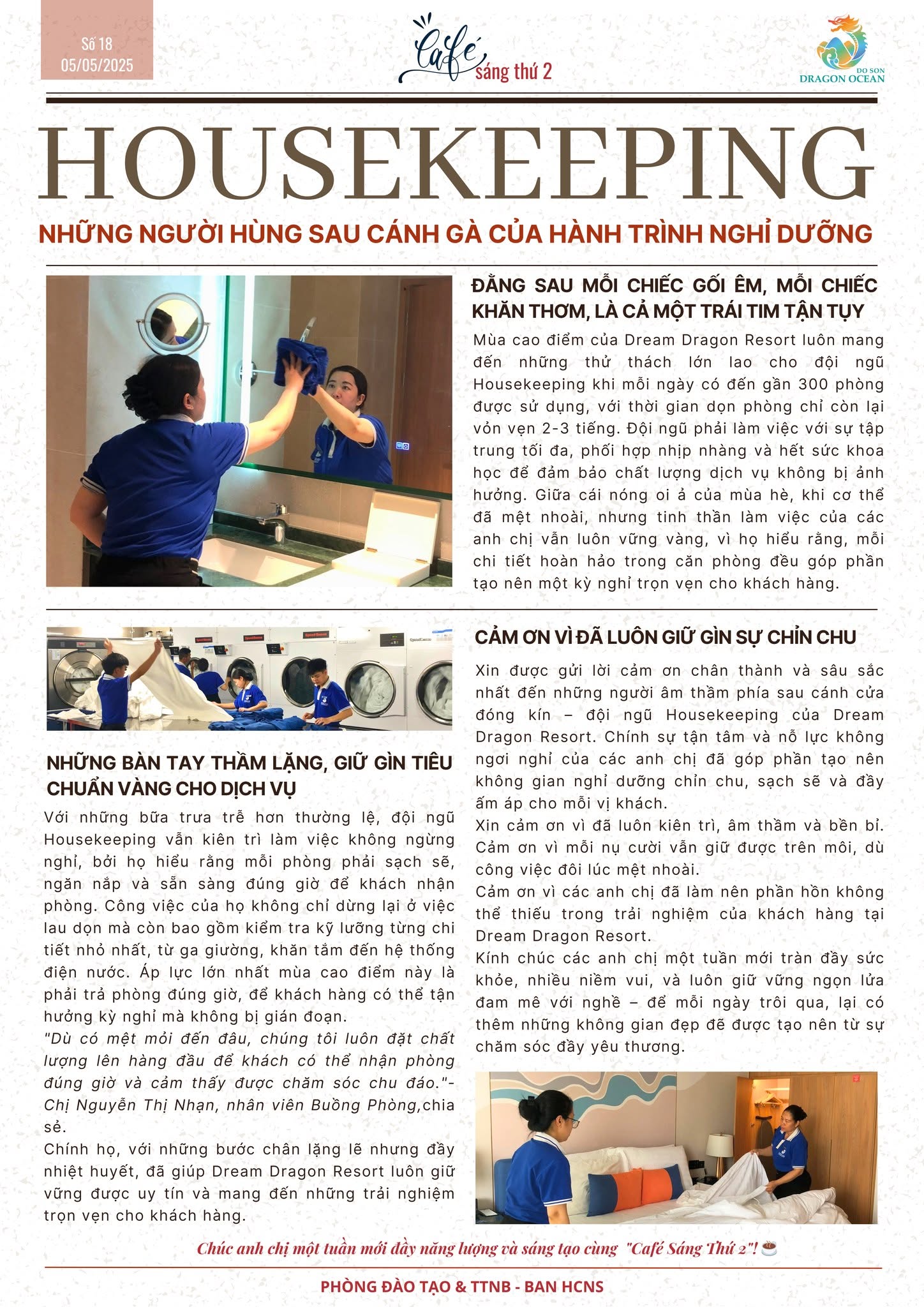 BẢN TIN “CAFÉ SÁNG THỨ 2” – SỐ 18