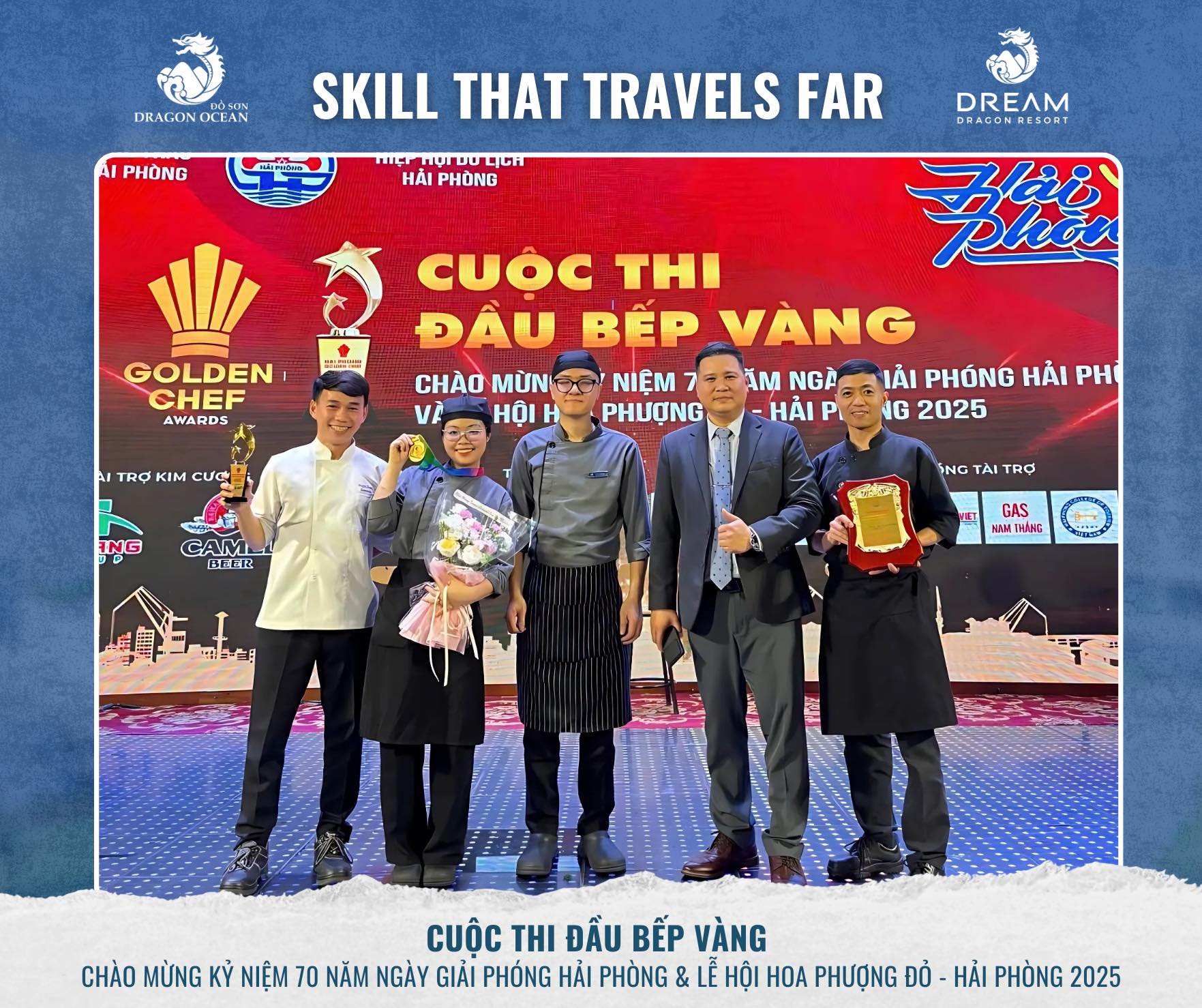 DREAM DRAGON RESORT LẦN THỨ 2 LIÊN TIẾP ĐOẠT NGÔI VƯƠNG TẠI ĐẦU BẾP VÀNG HẢI PHÒNG 2025