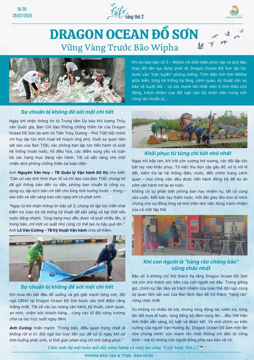 BẢN TIN “CAFÉ SÁNG THỨ 2” – SỐ 30